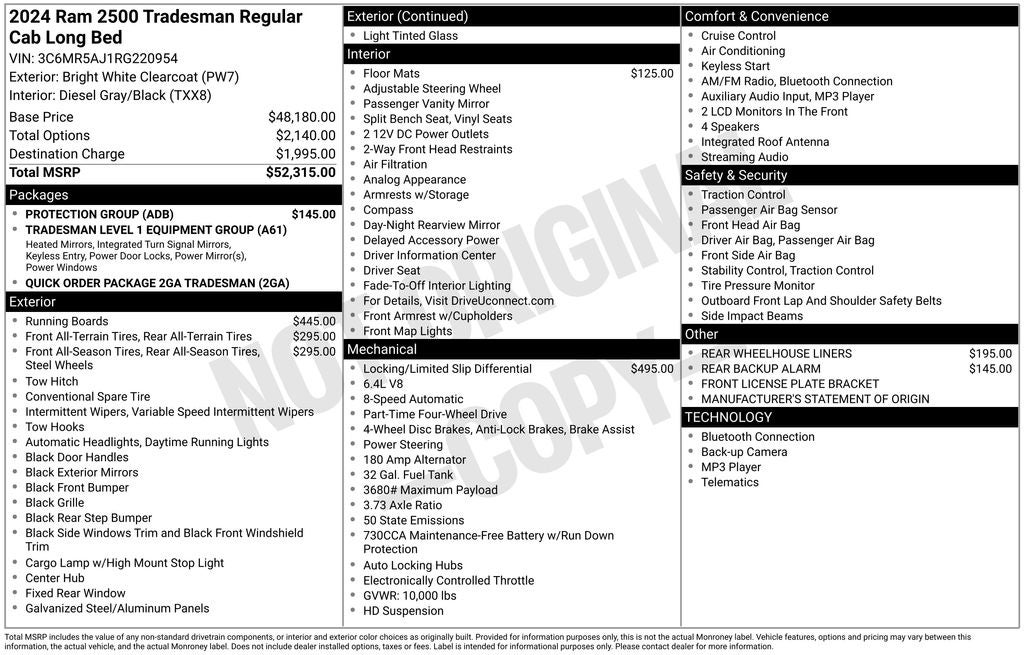 2024 RAM 2500 Tradesman