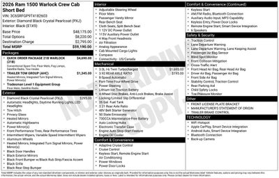 2026 RAM 1500 Warlock