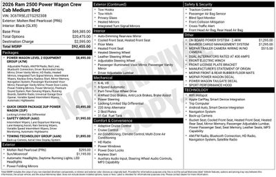2026 RAM 2500 Power Wagon