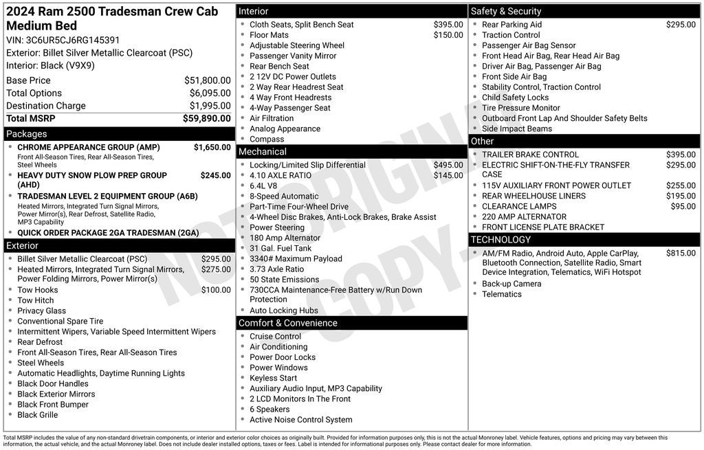 2024 RAM 2500 Tradesman
