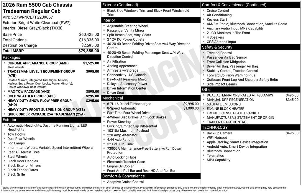 2026 RAM 5500HD Tradesman