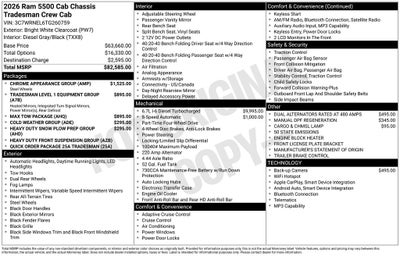 2026 RAM 5500HD Tradesman