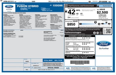 2018 Ford Fusion Hybrid S