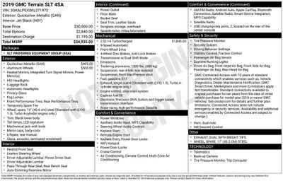 2019 GMC Terrain SLT