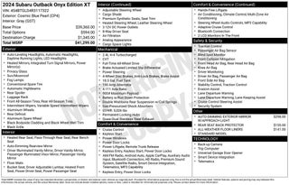 2024 Subaru Outback Onyx Edition XT