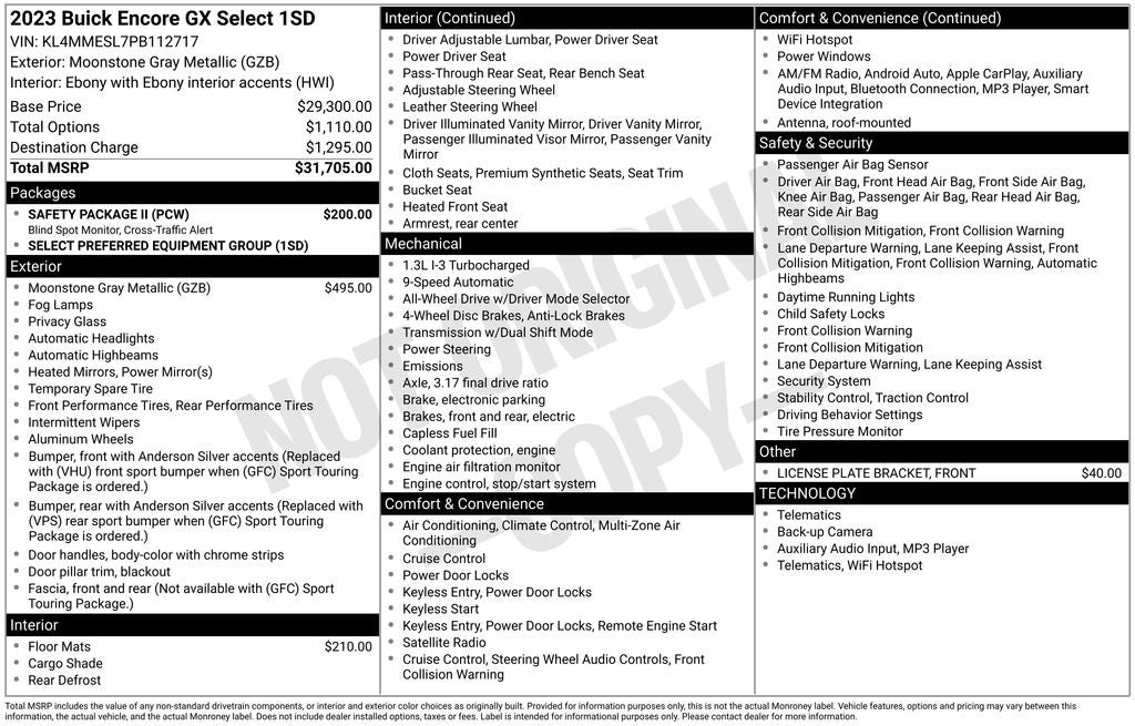 2023 Buick Encore GX Select