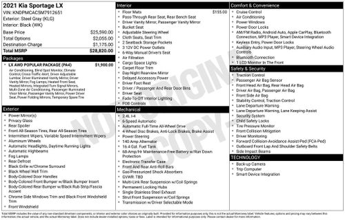 2021 Kia Sportage LX