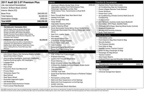 2017 Audi Q5 2.0T Premium Plus quattro