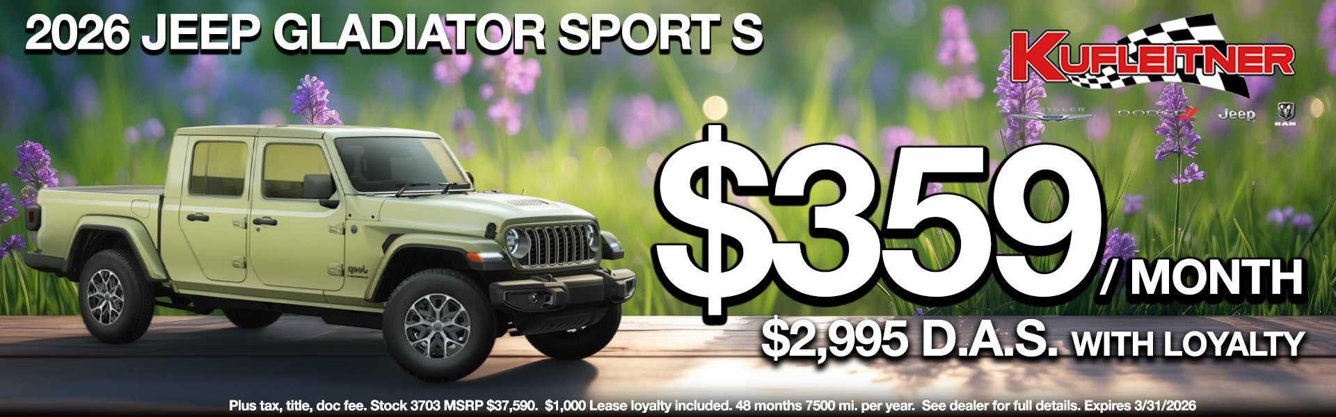 Gladiator Lease Special